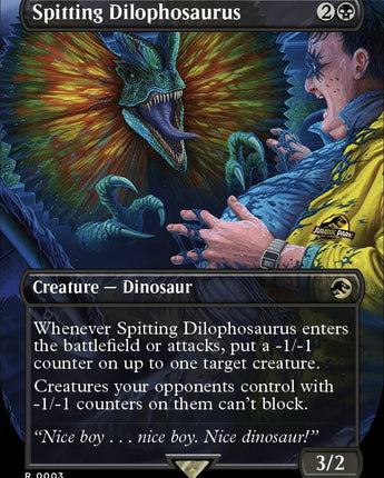 Spitting Dilophosaurus (Borderless)
