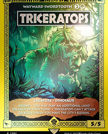 Triceratops - Wayward Swordtooth (Rainbow Foil)