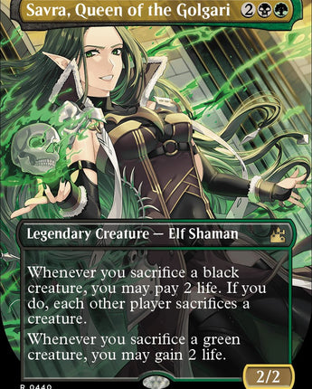 Savra, Queen of the Golgari (Anime Borderless)
