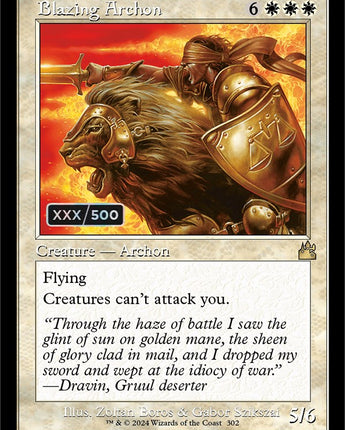 Blazing Archon (Retro Frame) (Serial Numbered)