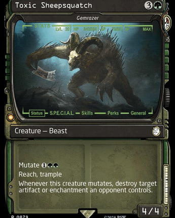 Toxic Sheepsquatch - Gemrazer (Showcase) (Surge Foil)