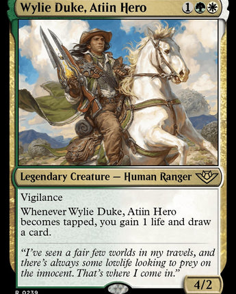 Wylie Duke, Atiin Hero