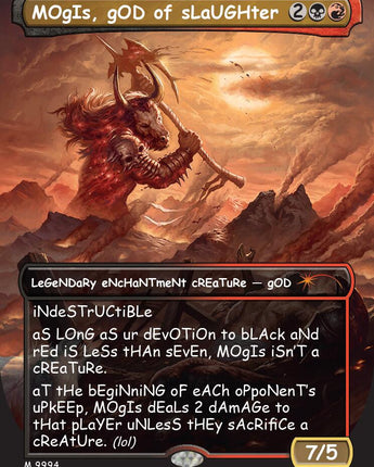 MOgIs, gOD of sLaUGHter (9994)