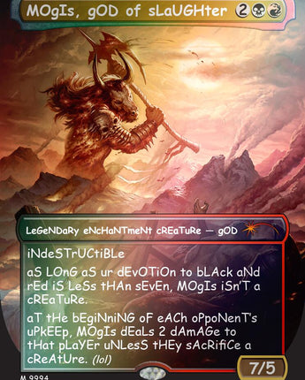 MOgIs, gOD of sLaUGHter (9994) (Rainbow Foil)