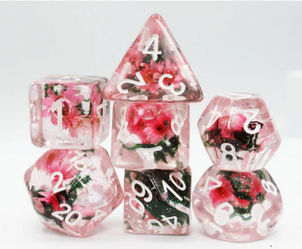 Load image into Gallery viewer, Foam Brain Inclusion Dice RPG Dice Set (7)
