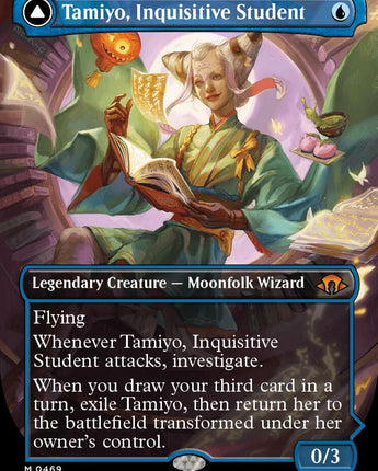 Tamiyo, Inquisitive Student (Borderless) (Textured Foil)