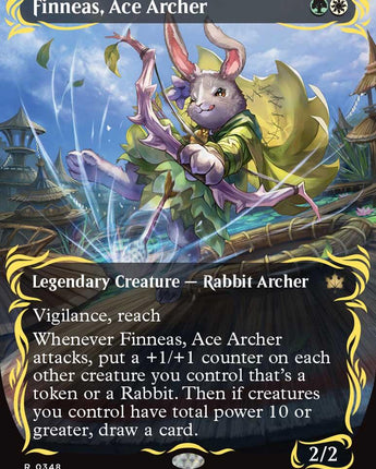 Finneas, Ace Archer (Borderless) (Raised Foil)