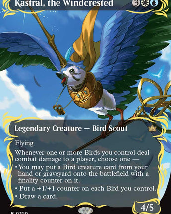 Kastral, the Windcrested (Borderless) (Raised Foil)