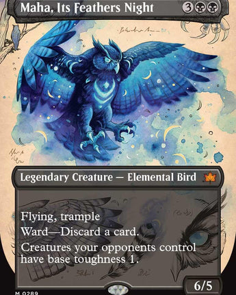 Maha, Its Feathers Night (Borderless)