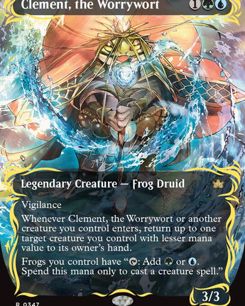 Clement, the Worrywort (Borderless) (Raised Foil)