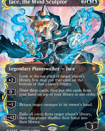 Jace, the Mind Sculptor (Borderless) (Raised Foil)