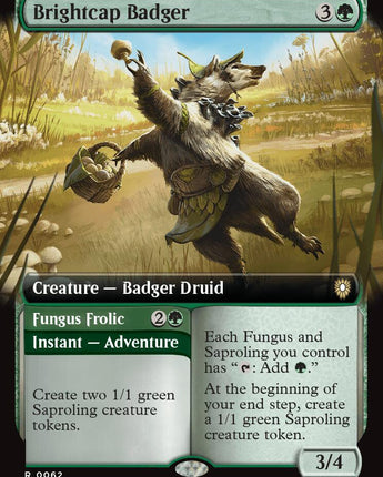 Brightcap Badger (Extended Art)