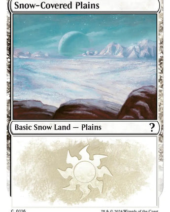 Snow-Covered Plains (White Border)