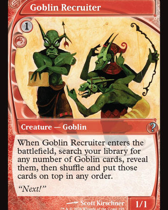 Goblin Recruiter (Future Sight)