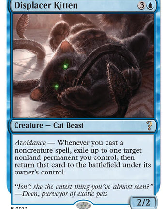 Displacer Kitten (White Border)