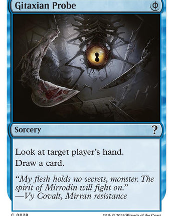 Gitaxian Probe (White Border)