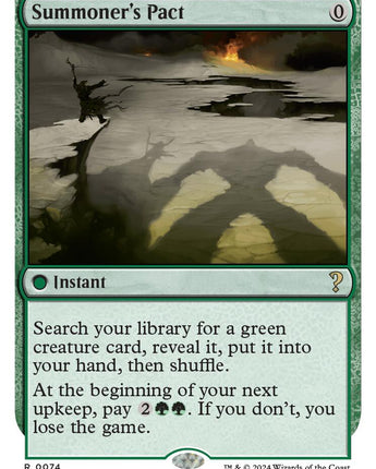 Summoner's Pact (White Border)