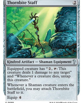 Thornbite Staff (White Border)