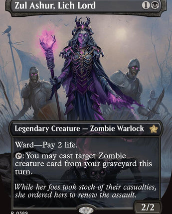 Zul Ashur, Lich Lord (Borderless) (Mana Foil)