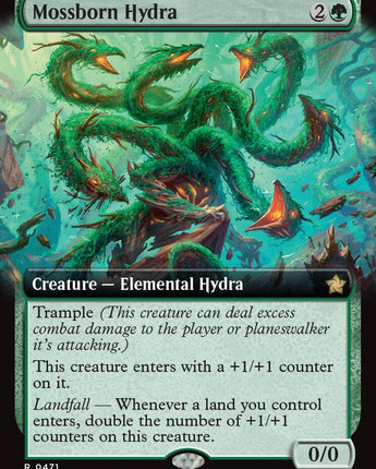 Mossborn Hydra (Extended Art)