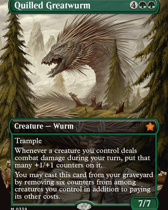 Quilled Greatwurm (Borderless)
