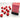 Chessex Dice: Opaque 12mm D6 (36) - Red/White 