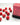 Chessex Dice: Opaque 12mm D6 (36) - Red/White 