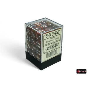 Chessex Dice: Special 12mm D6 (36) - Festive: Symphony/White Dice 
