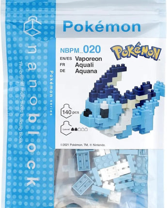 Nanoblock Pokemon - Vaporeon, Pokémon Series Building Kit 