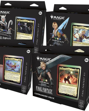 Final Fantasy Commander Decks Display 