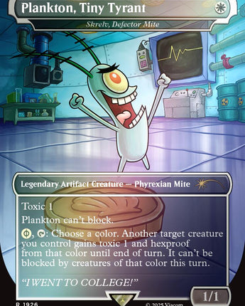 Plankton, Tiny Tyrant - Skrelv, Defector Mite (Rainbow Foil)