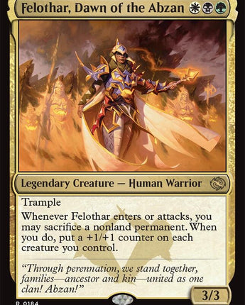 Felothar, Dawn of the Abzan