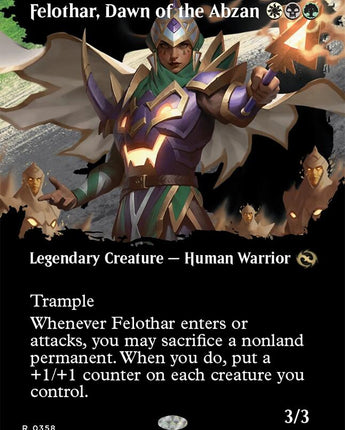 Felothar, Dawn of the Abzan (Borderless)