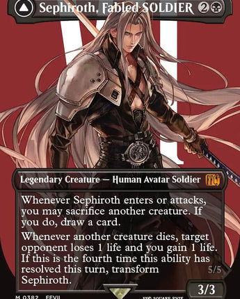 Sephiroth, Fabled SOLDIER (0382) (Borderless)