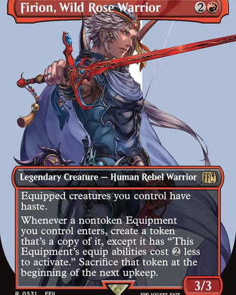 Firion, Wild Rose Warrior (Borderless) (Surge Foil)
