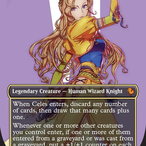 Celes, Rune Knight (Borderless) (Surge Foil)