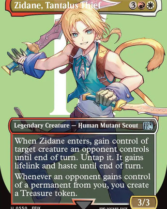 Zidane, Tantalus Thief (Borderless) (Surge Foil)