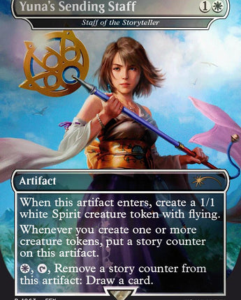 Yuna's Sending Staff - Staff of the Storyteller (Rainbow Foil)