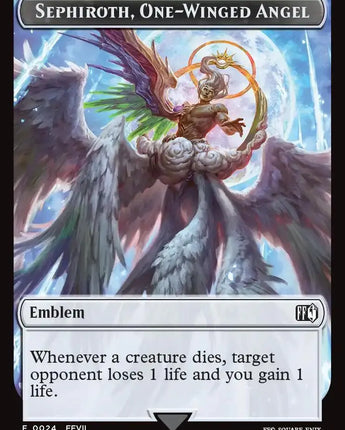Emblem - Sephiroth, One-Winged Angel // Robot Warrior Double-Sided Token