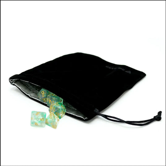 Velvet Dice Bag - Medium Black 