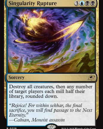 Singularity Rupture