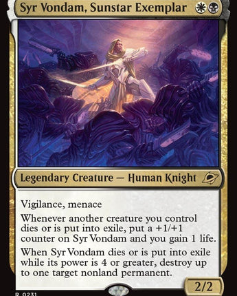 Syr Vondam, Sunstar Exemplar
