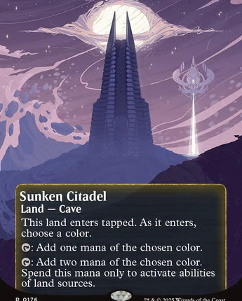 Sunken Citadel (0176) (Borderless) (Galaxy Foil)