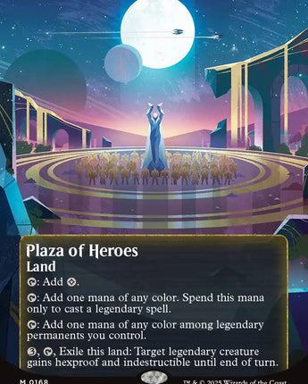 Plaza of Heroes (0168) (Borderless) (Galaxy Foil)