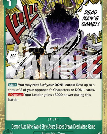 Demon Aura Nine Sword Style Asura Blades Drawn Dead Man's Game