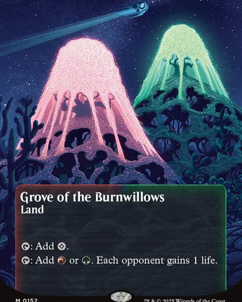 Grove of the Burnwillows (0152) (Borderless) (Galaxy Foil)