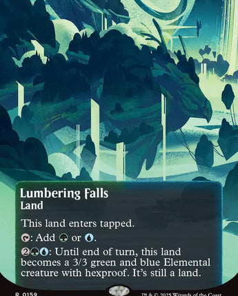 Lumbering Falls (0159) (Borderless) (Galaxy Foil)