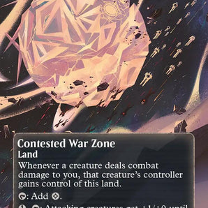 Contested War Zone (0143) (Borderless) (Galaxy Foil)