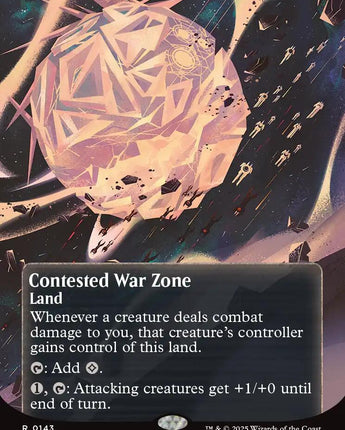 Contested War Zone (0143) (Borderless) (Galaxy Foil)