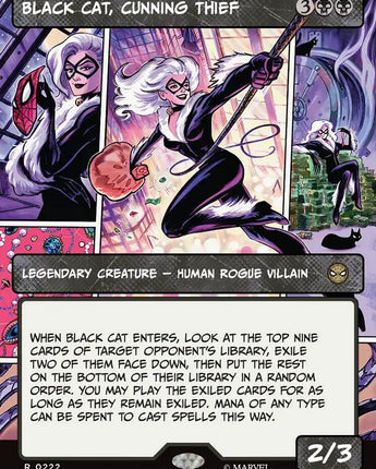 Black Cat, Cunning Thief (Borderless)